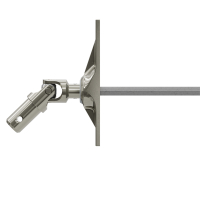 Geiger Gelenklager 45°- G056 | Grundplatte 22 x 85 mm | Kurbelzapfen 12,9 mm | 6 mm Sechskant - Länge 300 mm