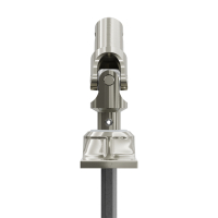 Geiger Gelenklager 45°- G056 | Grundplatte 22 x 85 mm | Kurbelzapfen 12,9 mm | 6 mm Sechskant - Länge 300 mm