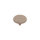 Abdeckkappe aus Kunststoff in beige.
