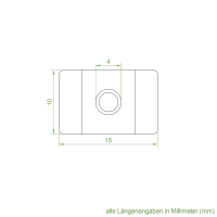 Geiger Sicherungsclip aus Kunststoff mit Nirostastift 4 mm | für Kurbelstange 12 und 13 mm Außendurchmesser