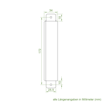Maxi Rollladen-Aufschraub-Gurtwickler | Lochabstand 174 mm | schwenkbar | ohne Gurt