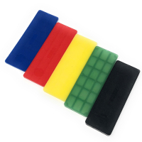 Verglasungsklötze in verschiedenen Farben und...