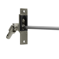 Geiger Gelenklager 45°- G104 | Grundplatte 17 x 73 mm | Kurbelzapfen 9,9 mm | 6 mm Sechskant - Länge 500 mm