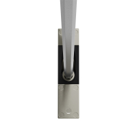 Geiger Gelenklager 45°- G104 | Grundplatte 17 x 73 mm | Kurbelzapfen 9,9 mm | 6 mm Sechskant - Länge 500 mm