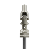 Geiger Gelenklager 45°- G104 | Grundplatte 17 x 73 mm | Kurbelzapfen 9,9 mm | 6 mm Sechskant - Länge 500 mm