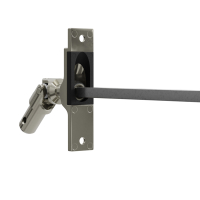 Geiger Gelenklager 45°- G105 | Grundplatte 17 x 73 mm | Kurbelzapfen 11,9 | 6 mm Vierkant - Länge 500 mm
