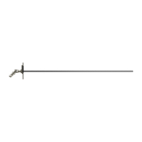 Geiger Gelenklager 45°- G105 | Grundplatte 17 x 73 mm | Kurbelzapfen 11,9 | 6 mm Vierkant - Länge 500 mm