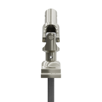 Geiger Gelenklager 45°- G105 | Grundplatte 17 x 73 mm | Kurbelzapfen 11,9 | 6 mm Vierkant - Länge 500 mm