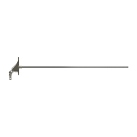 Geiger Gelenklager 90°- G107 | Grundplatte 22 x 85 mm | Kurbelzapfen 9,9 mm | 7 mm Sechskant - Länge 500 mm