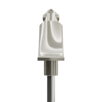 Geiger Gelenklager 90°- G107 | Grundplatte 22 x 85 mm | Kurbelzapfen 9,9 mm | 7 mm Sechskant - Länge 500 mm