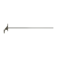 Geiger Gelenklager 90°- G108 | Grundplatte 22 x 85 mm | Kurbelzapfen 11,9 mm | 7 mm Sechskant - Länge 500 mm