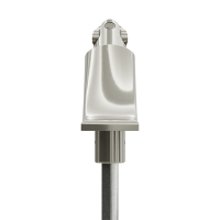 Geiger Gelenklager 90°- G108 | Grundplatte 22 x 85 mm | Kurbelzapfen 11,9 mm | 7 mm Sechskant - Länge 500 mm