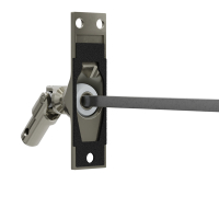 Geiger Gelenklager 45°- G110 | Grundplatte Luftdicht 22 x 85 mm | Kurbelzapfen 11,9 mm | 6 mm Vierkant - Länge 300 mm