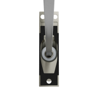 Geiger Gelenklager 45°- G110 | Grundplatte Luftdicht 22 x 85 mm | Kurbelzapfen 11,9 mm | 6 mm Vierkant - Länge 300 mm