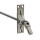 Geiger Gelenklager 45°- G110 | Grundplatte Luftdicht 22 x 85 mm | Kurbelzapfen 11,9 mm | 6 mm Vierkant - Länge 300 mm
