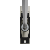 Geiger Gelenklager 45°- G111 | Grundplatte Luftdicht 22 x 85 mm | Kurbelzapfen 11,9 mm | 7 mm Sechskant - Länge 300 mm