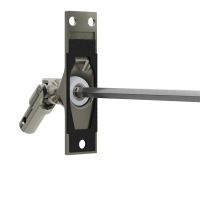 Geiger Gelenklager 45°- G112 | Grundplatte Luftdicht 22 x 85 mm | Kurbelzapfen 11,9 mm | 6 mm Sechskant - Länge 300 mm