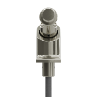Geiger Gelenklager 90°- G113 | Grundplatte Luftdicht 22 x 85 mm | Kurbelzapfen 11,9 mm | 6 mm Vierkant - Länge 300 mm