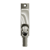 Geiger Gelenklager 90°- G114 | Grundplatte Luftdicht 22 x 85 mm | Kurbelzapfen 11,9 mm | 6 mm Sechskant - Länge 300 mm