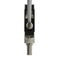 Geiger Gelenklager 90°- G114 | Grundplatte Luftdicht 22 x 85 mm | Kurbelzapfen 11,9 mm | 6 mm Sechskant - Länge 300 mm
