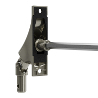 Geiger Gelenklager 90°- G115 | Grundplatte Luftdicht 22 x 85 mm | Kurbelzapfen 11,9 mm | 7 mm Sechskant - Länge 300 mm