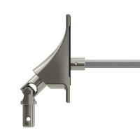 Geiger Gelenklager 90°- G115 | Grundplatte Luftdicht 22 x 85 mm | Kurbelzapfen 11,9 mm | 7 mm Sechskant - Länge 300 mm