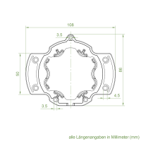 Geiger Motorlager SOLIDline SOC | Kunststoff- Motorlager | bis 20 Nm