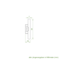 Geiger Abrolllager für SOLIDline Rollladenmotor | mit Vierkantzapfen