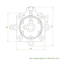 Geiger Abrollcliplager SOLIDline SOC | für Vorbau- und Aufsatzkästen | maximal 20 Nm