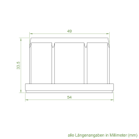Geiger Rohrmotor Adapter- Mitnehmer | 8-kant-Welle 50 mm