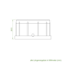 Geiger Rohrmotor Adapter- Mitnehmer | Profil - Welle  50 mm