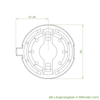 Geiger Rohrmotor Adapter- Mitnehmer | Delfin - Welle 53 mm | Delfin