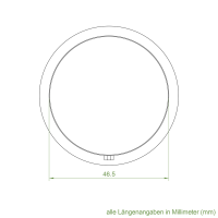 Geiger Rohrmotor Adapter- Mitnehmer | Rund - Welle 50 mm