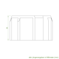 Geiger Rohrmotor Adapter- Mitnehmer | 8- Kant Welle 60 mm