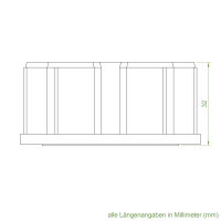 Geiger Rohrmotor Adapter- Mitnehmer | Rundnut- Welle 70 mm | Simbac