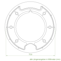 Geiger Rohrmotor Adapter- Mitnehmer | Rundnut- Welle 78 mm | MHZ, PVG, F.I.T.E.SOL, Simbac, Welser, Dick, Hocoplast/ WO&WO