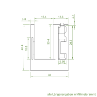 Einlauftrichter | transparent | Schweiker Nr.7 | 1 Paar