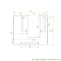Einlauftrichter 49 x 49 mm | Sonderanfertigung |...