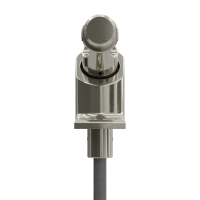 Geiger Gelenklager 90°- G057 | Grundplatte 22 x 85 mm | Kurbelzapfen 12,9 mm | 6 mm Vierkant - Länge 300 mm