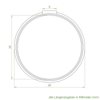 Set 2/P | Becker Adapter-Set für Rundrohr 40 x 1 / 42 x 2 | für Becker Antriebe Serie P