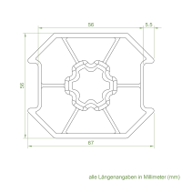 Set 9/R | Becker Adapter-Set für Achtkant-Stahlwelle SW 70 | für Becker Antriebe Serie R
