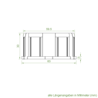 Set 7/R | Becker Adapter-Set für Nutwelle 63 N | Alu Druckguss | für Becker Antriebe Serie R