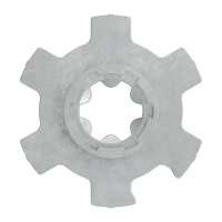 Set 7/R | Becker Adapter-Set für Nutwelle 63 N | Alu Druckguss | für Becker Antriebe Serie R