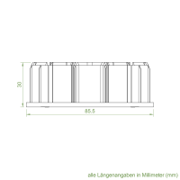 Set 15/R | Becker Adapter-Set für Nutwelle DW 85 | für Becker Antriebe Serie R