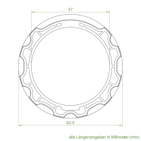 Set 8/R | Becker Adapter-Set für Profilwelle E 65 | für Becker Antriebe Serie R