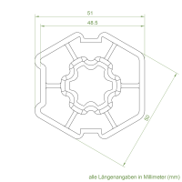 Set 3/R | Becker Adapter-Set für Sechskantwelle B 60 | für Becker Antriebe Serie R