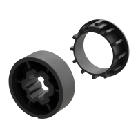 Technische Zeichnung von Adapter und Mitnehmer für...