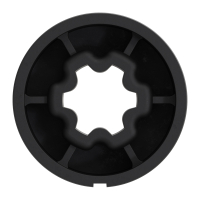 Technische Zeichnung des Laufrings für Rundrohr Ø 50 mm mit Bemaßung.