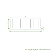 Set 1/L | Becker Adapter-Set für Achtkant-Stahlwelle SW 70 | für Becker Antriebe Serie L