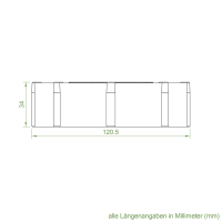 Set 11/L | Becker Adapter-Set für Achtkant-Stahlwelle SW 125 | für Becker Antriebe Serie L
